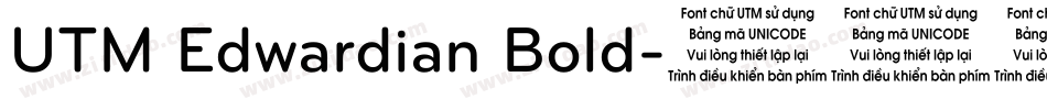 UTM Edwardian Bold字体转换